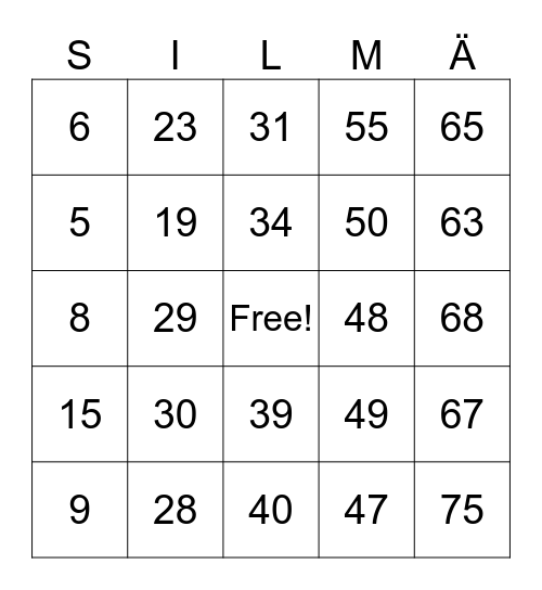 Pikkujoulut 2024 Bingo Card
