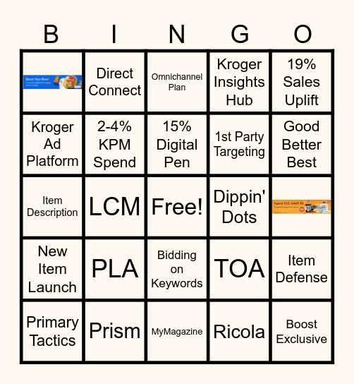 KPM & BCC Tactics Training Bingo Card