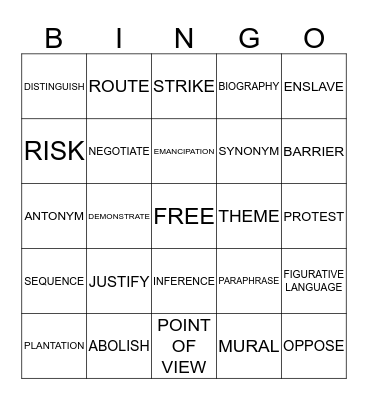 BLUE REACH CH 4 Bingo Card