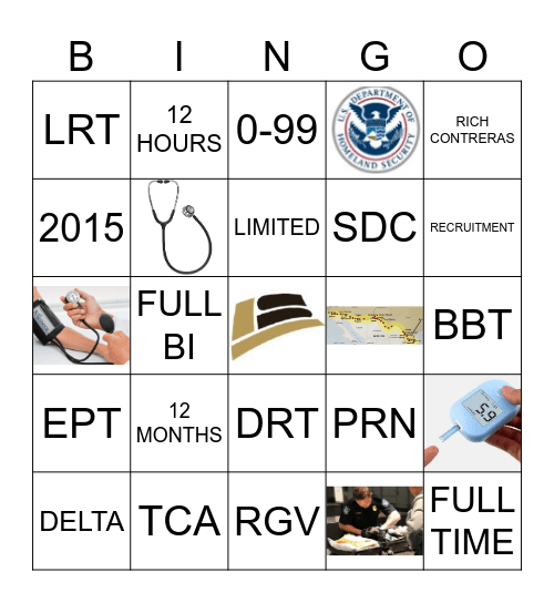 CBP PROVIDER PUSH BINGO Card