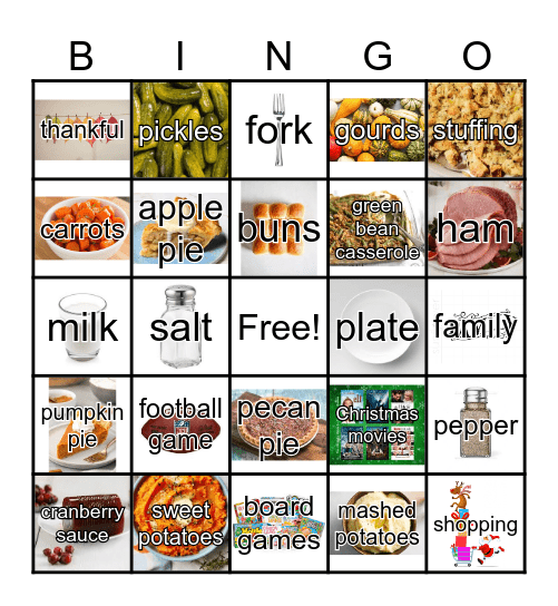 Thanksgiving Bingo Card