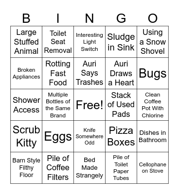Aurikatariina Bingo Card