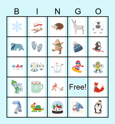 Winter Bingo Card