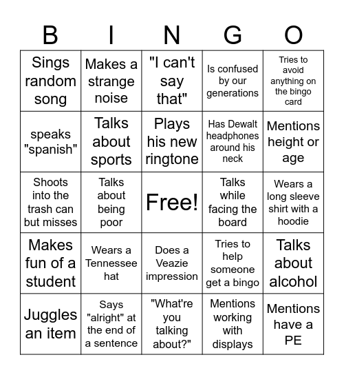 Santana Pt. 2 Bingo Card