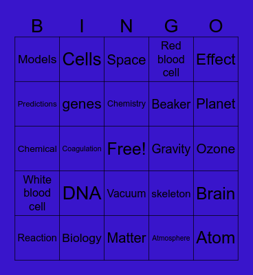 STEM Bingo Card