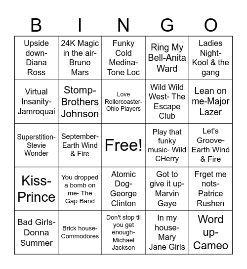 SP13 FUNKED-Up! Bingo Card