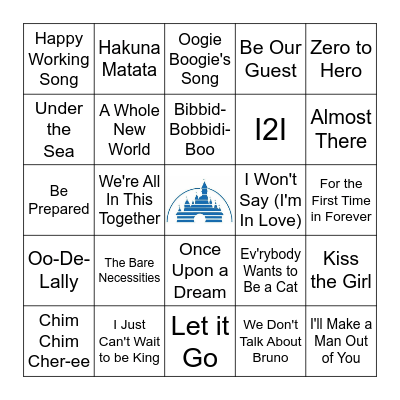 Disney Bingo - Round 4 Bingo Card