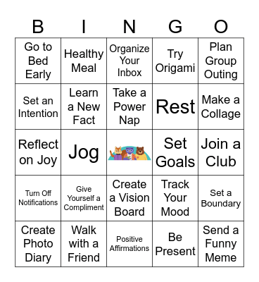 Wellness Bingo Card