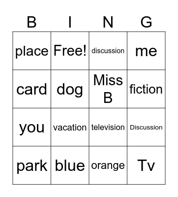 Cycle 12 Bingo Card