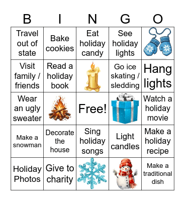 Winter Bingo Card