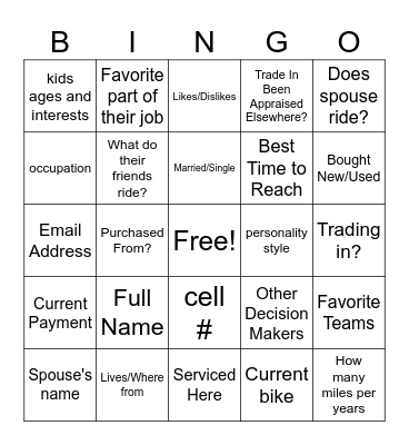 Bingo Prove Bingo Card