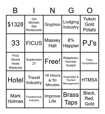 Games Night Social Bingo Card