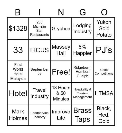 Games Night Social Bingo Card