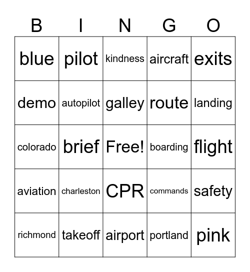 Breeze Bingo Card