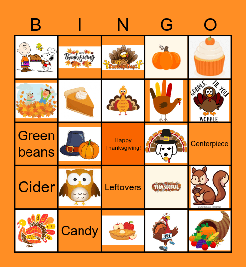 Ingram Micro Thanksgiving Bingo Card