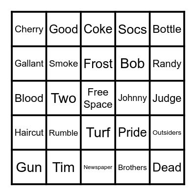 Microsoft Word  Bingo Card