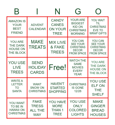 OFFICE CHRISTMAS BINGO Card