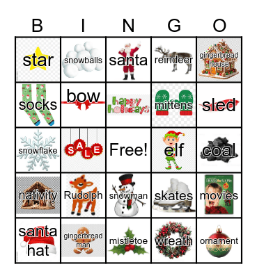 Christmas Bingo Card