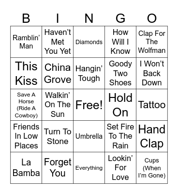 Multi Decades #3 Bingo Card