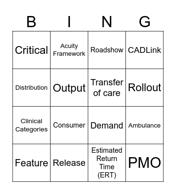 NewGen Matrix - Lunch & Lunch Bingo Card