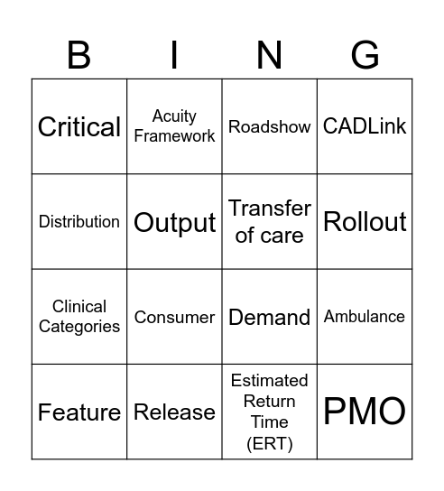 NewGen Matrix - Lunch & Lunch Bingo Card