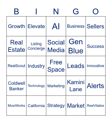 Fall Showcase Bingo Card