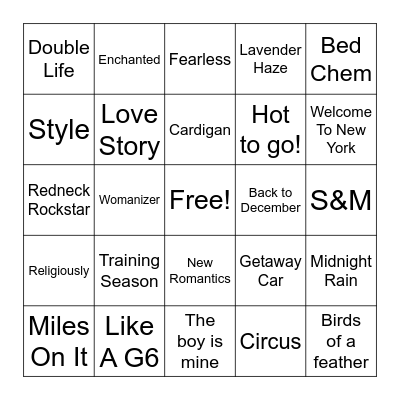 Birthday Bingo Card