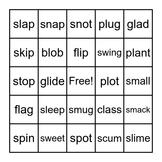 Blend Bingo Card