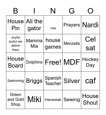 MDF BINGO Card