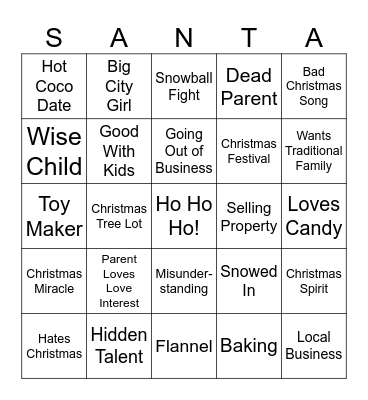 Christmas Bingo Card