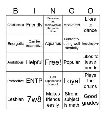 Akane Kinnie Bingo Card