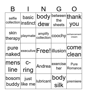 Customer Appreciation Bingo Card