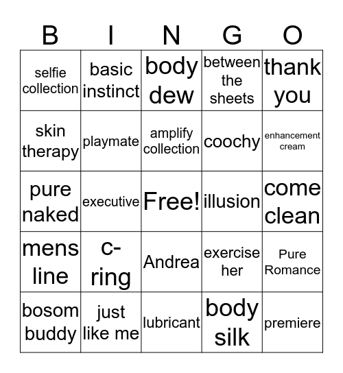 Customer Appreciation Bingo Card