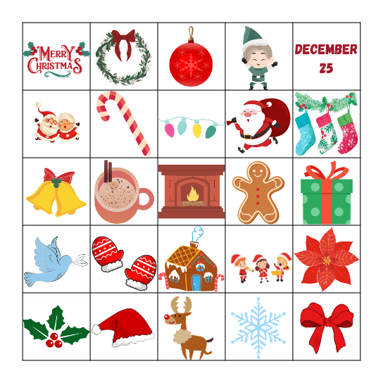 Christmas Bingo Card