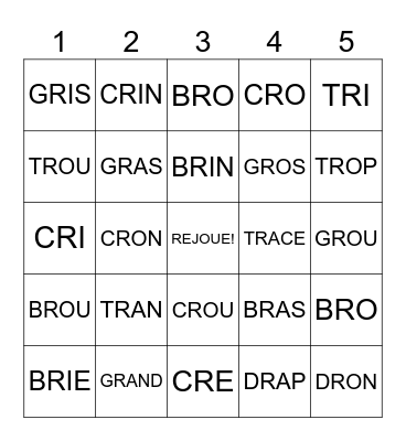 Bingo Card