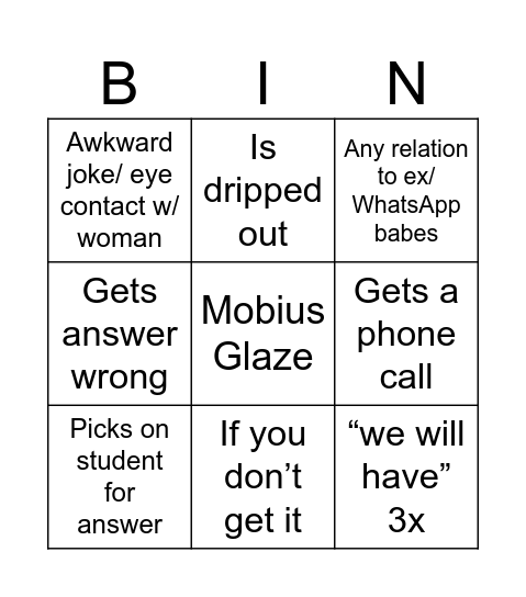 Santos Bingo Card