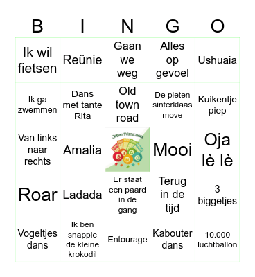 FRISO - Muziekbingo - 2025 Bingo Card
