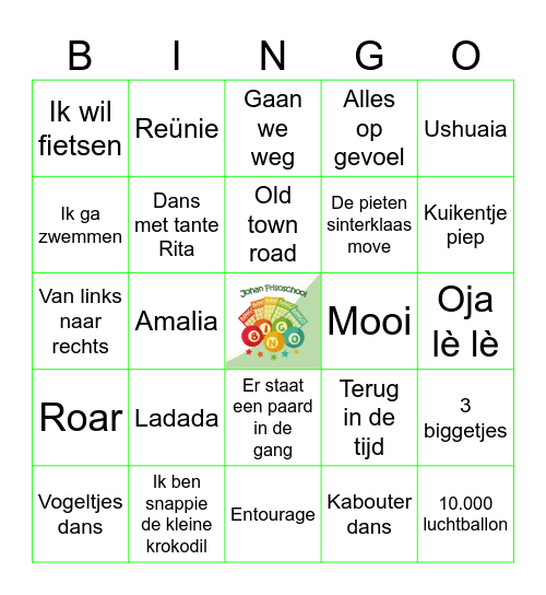 FRISO - Muziekbingo - 2025 Bingo Card