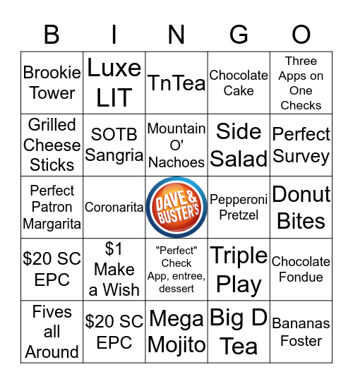 D&Bingo! Bingo Card