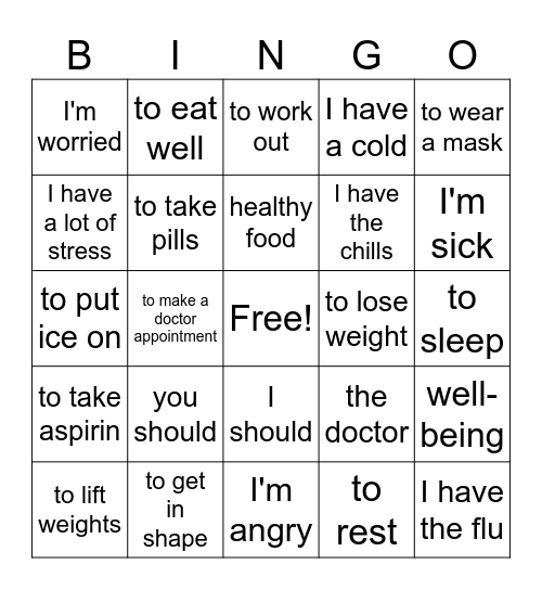 Los Consejos Bingo Card