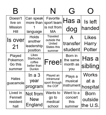 Brain Cell Bingo Card