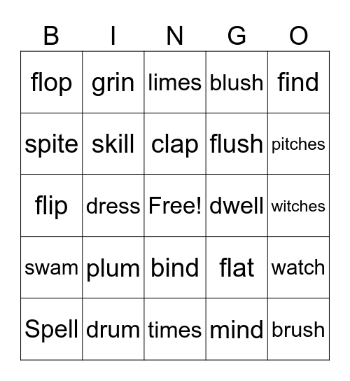 Bingo blends Bingo Card