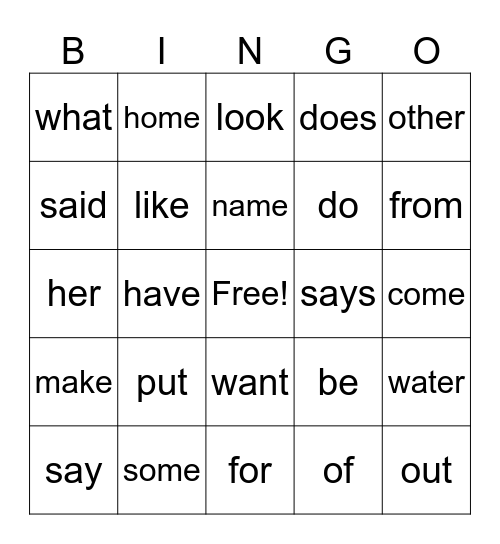 Mastery Test 4 and 5 Bingo Card