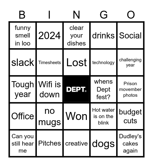 UKI EOY BINGO Card