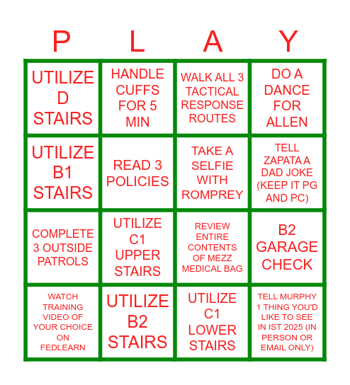 Holiday Bingo 🎄❄️ - Day Shift Bingo Card