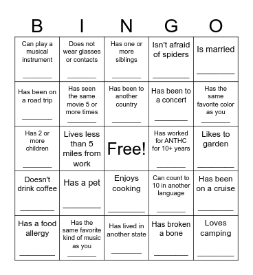 Mediset Holly Jolly Bingo Card