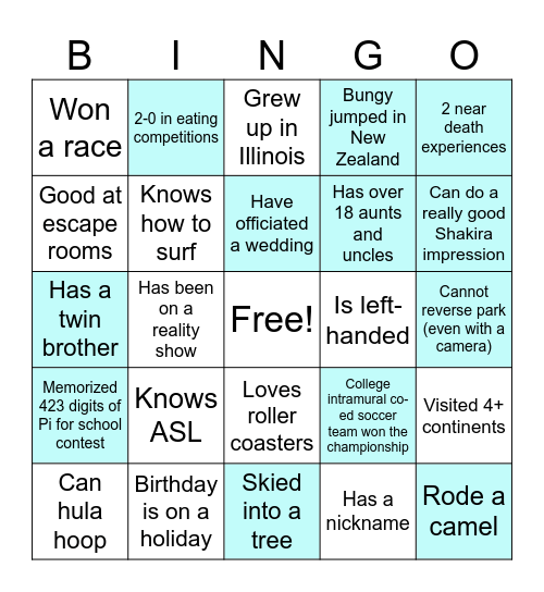 Supply Chain/ECM Icebreaker Bingo Card