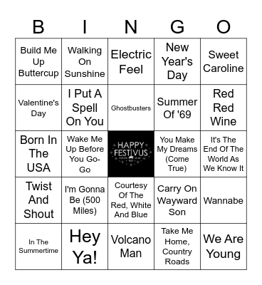 The Third Party (Festivus) Bingo Card