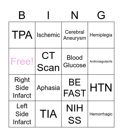 CVA Bingo Card