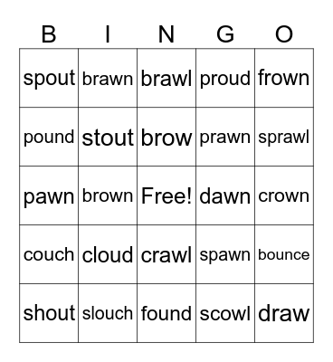 O Team Bingo 2 Bingo Card